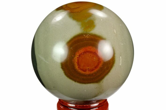 Polished Polychrome Jasper Sphere - Madagascar #124129
